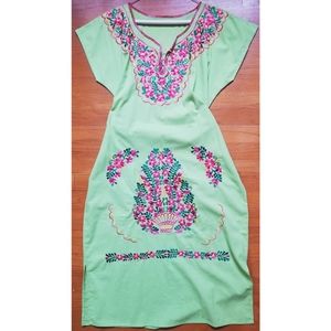 Mexican Lime Green Dress